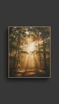 Archival Canvas Print — Forest Canopy Sunrise