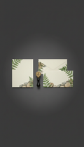 Nature Motif Stationery Set — Fern & Stone Edition